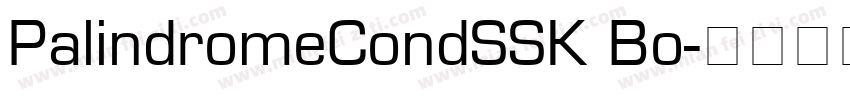 PalindromeCondSSK Bo字体转换